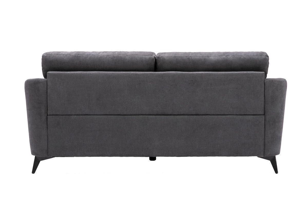 Willow & Hearth Callie Gray Woven Fabric Sofa + Loveseat Living Room Set, 2 Pieces - Image 5