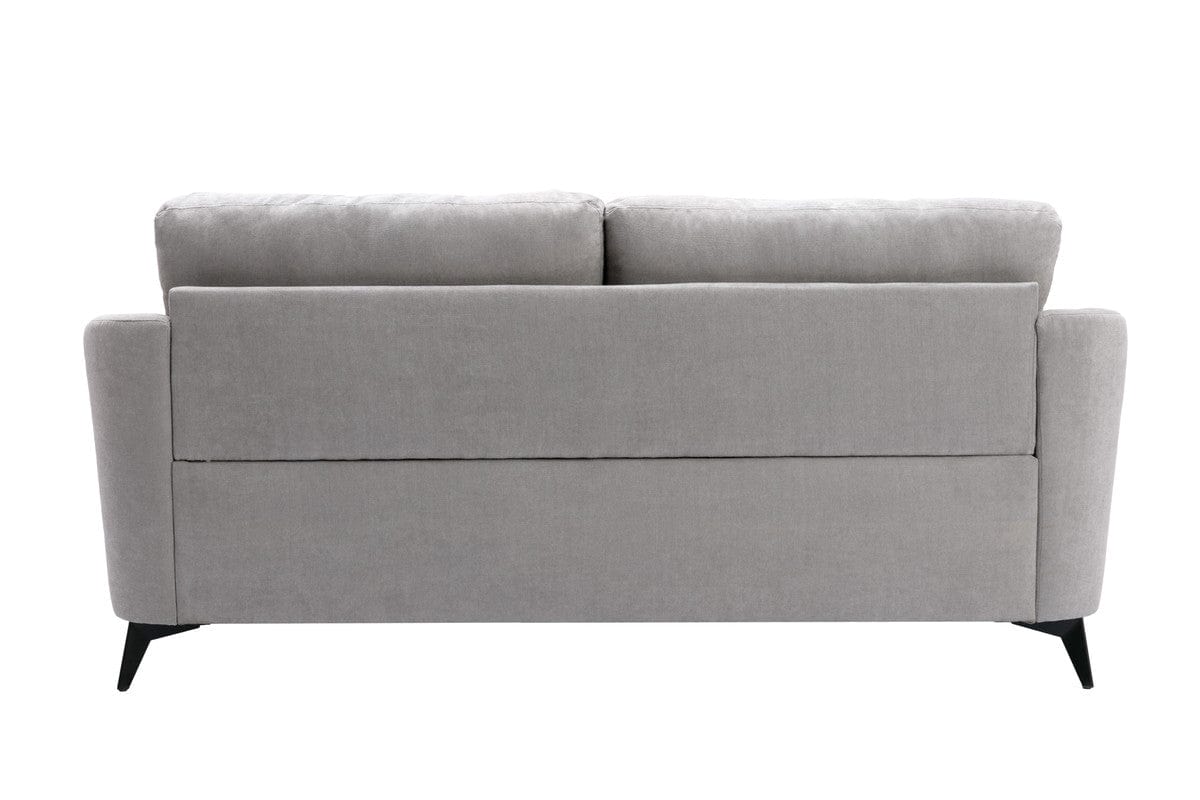 Willow & Hearth Callie Light Gray Woven Fabric Sofa + Loveseat Living Room Set, 2 Pieces - Image 5