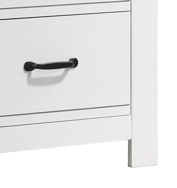 Willow & Hearth Cassini 21.5"W White 2-Drawer Nightstand Bedside Table - Image 4