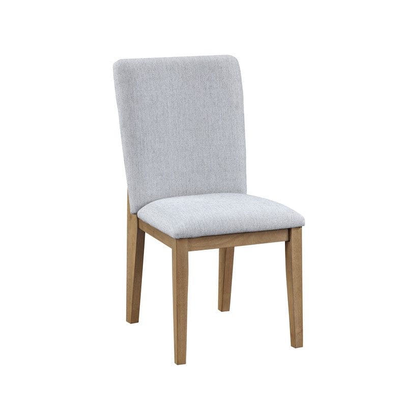 Willow & Hearth Delphine Set of 2 Gray Linen Fabric 19"W Dining Chair - Image 2