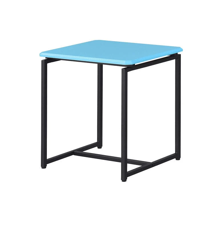 Willow & Hearth GT 3 Piece Blue Carbon Fiber Wrap 39.5"W Coffee Table and End Table Set - Image 4
