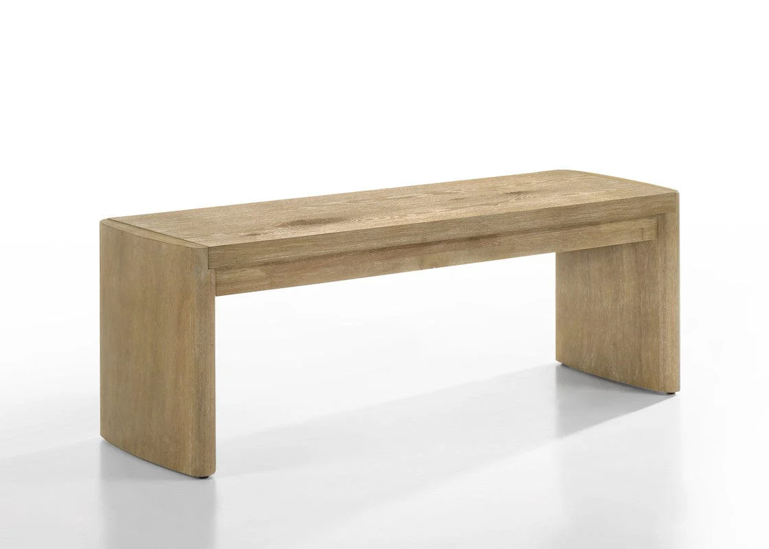 Willow & Hearth Magnus Wooden Oak Finish 50.5"W Dining Bench