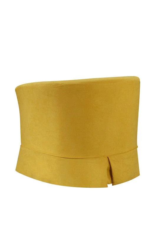 Willow & Hearth Tucker 28"W Yellow Woven Fabric Swivel Barrel Chair - Image 4