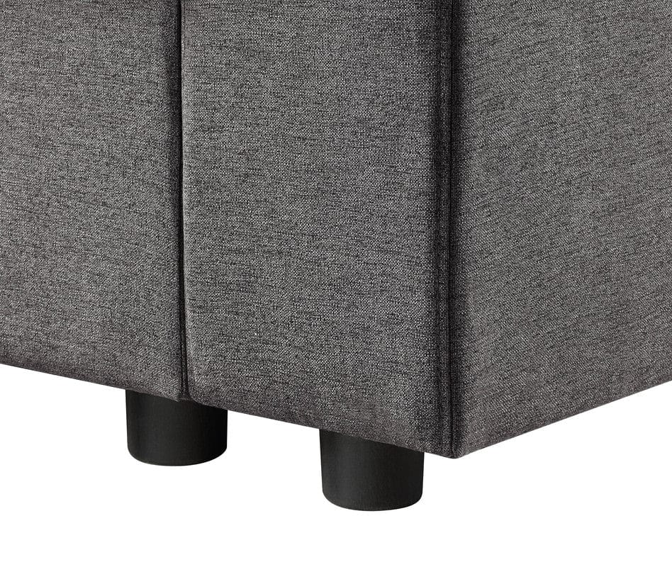 Willow & Hearth Waylon 119"W Gray Linen 4-Seater Sofa with Pockets - Image 3