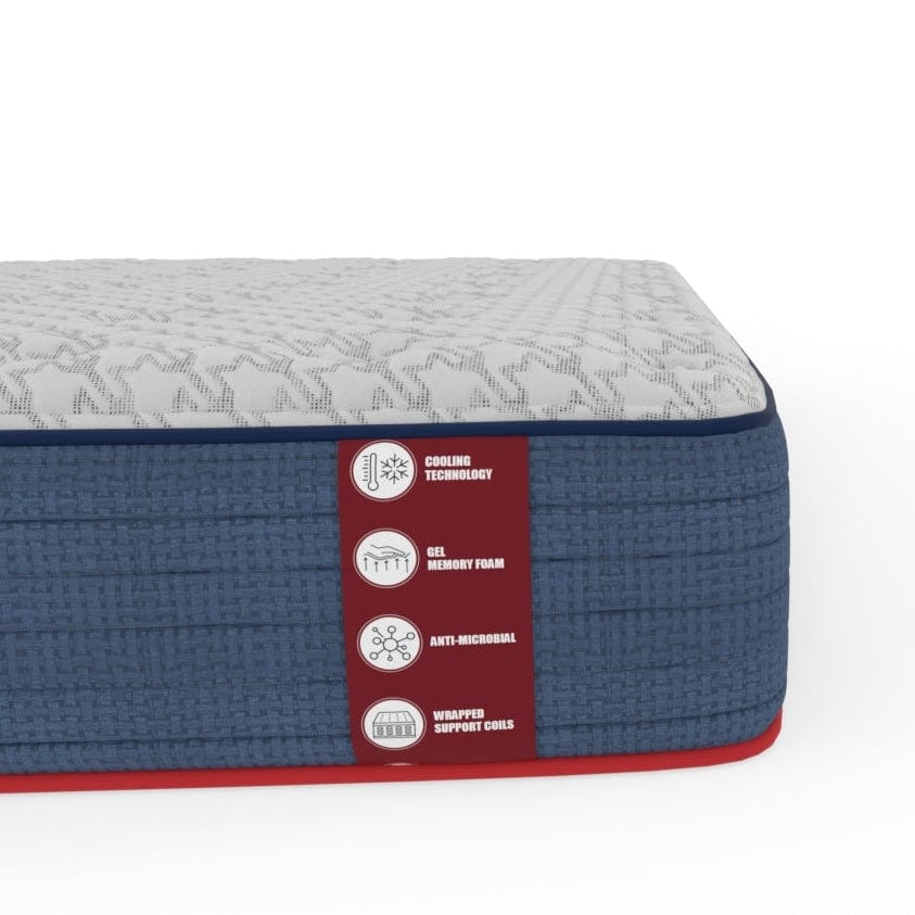 Wolf Mattress Queen 11-Inch Luna Memory Foam Hybrid Mattress, Plush Comfort, Medium Firm, Cool Touch, Anti-Microbial w/ Pocketed Coil System - Image 6