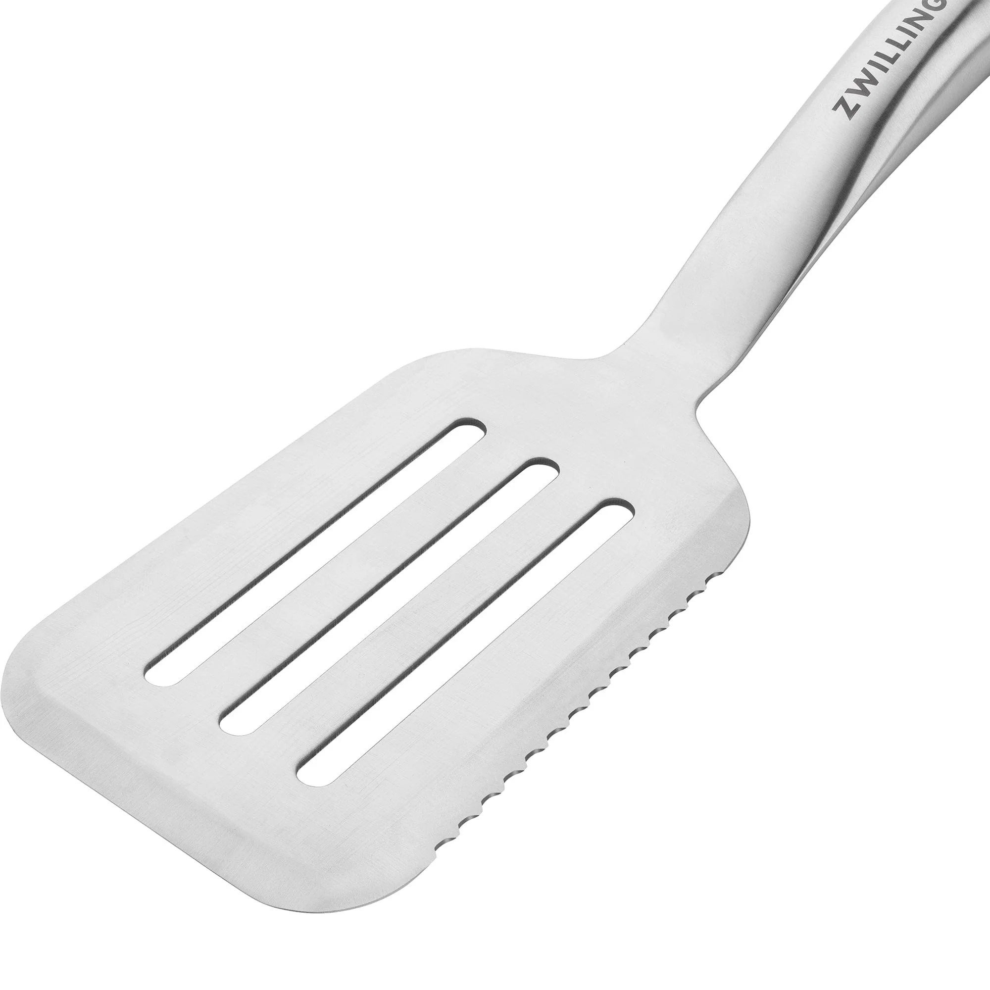 Zwilling BBQ+ 17-inch Triple-Rivet Stainless Steel Grill Spatula with Serrated Edge - Image 5