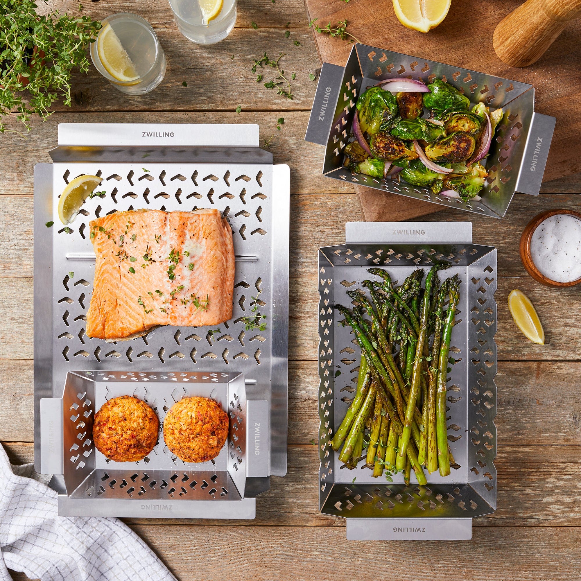 Zwilling BBQ+ 4-pc Grill Basket Set - Image 2