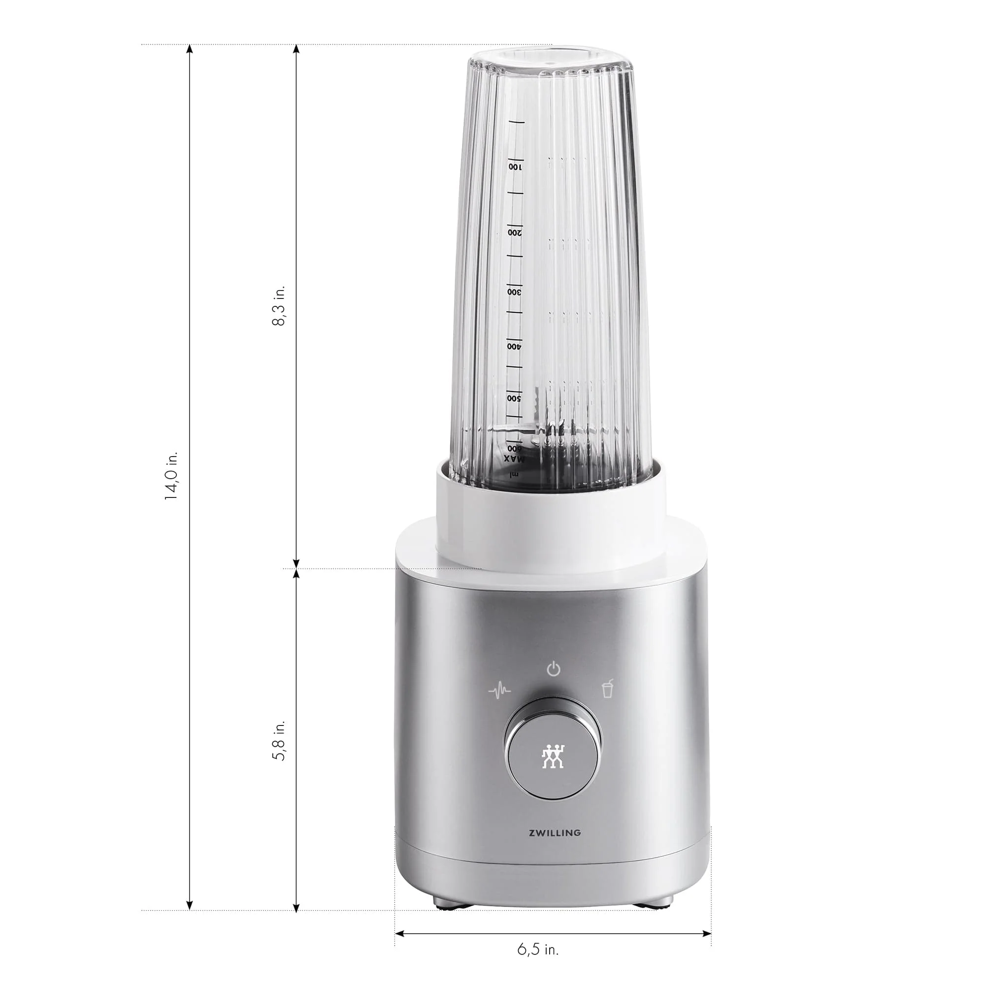 Zwilling Enfinigy 20-oz. Personal Blender, Smoothie Blender, Silver - Image 3