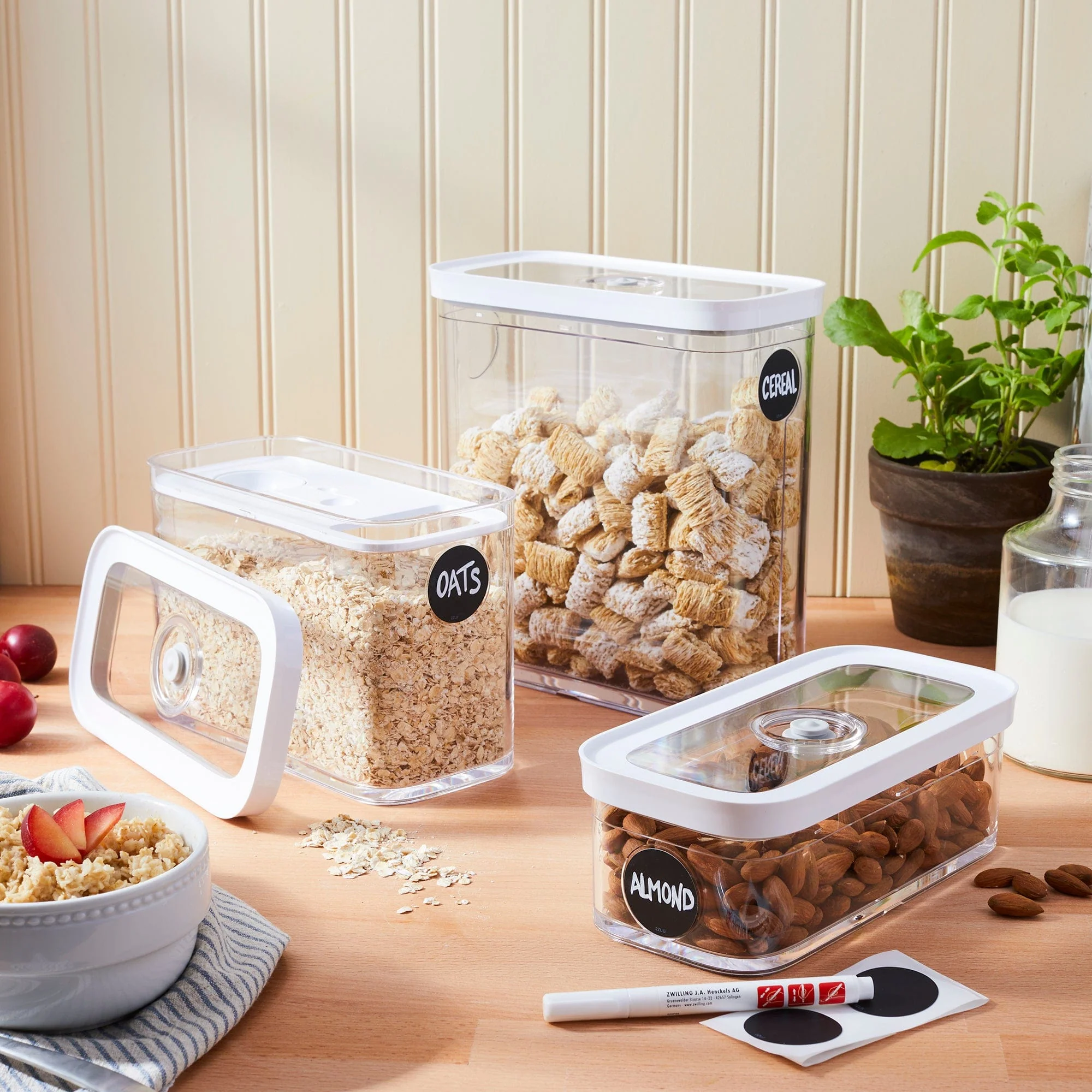 Zwilling Fresh & Save Cube Box, Plastic, Airtight Dry Food Storage Container, Medium X-Tall Cube, 3M Container, 3-qt - Image 5
