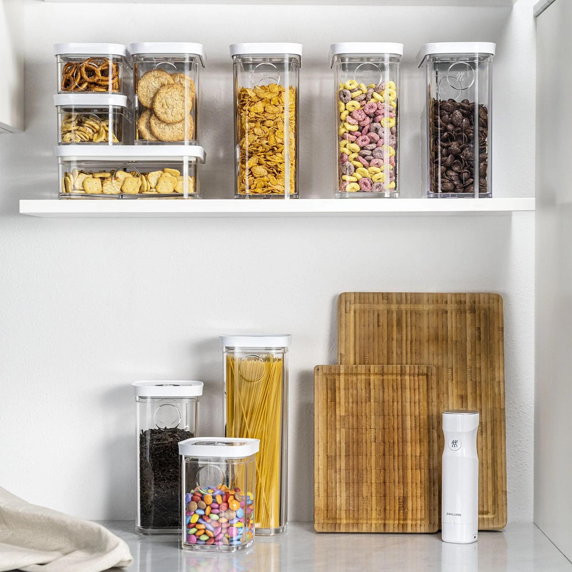Zwilling Fresh & Save Cube Boxes, Plastic, Airtight Dry Food Storage Container, Small Medium Height Cube, 2S Container, .87-qt - Image 8