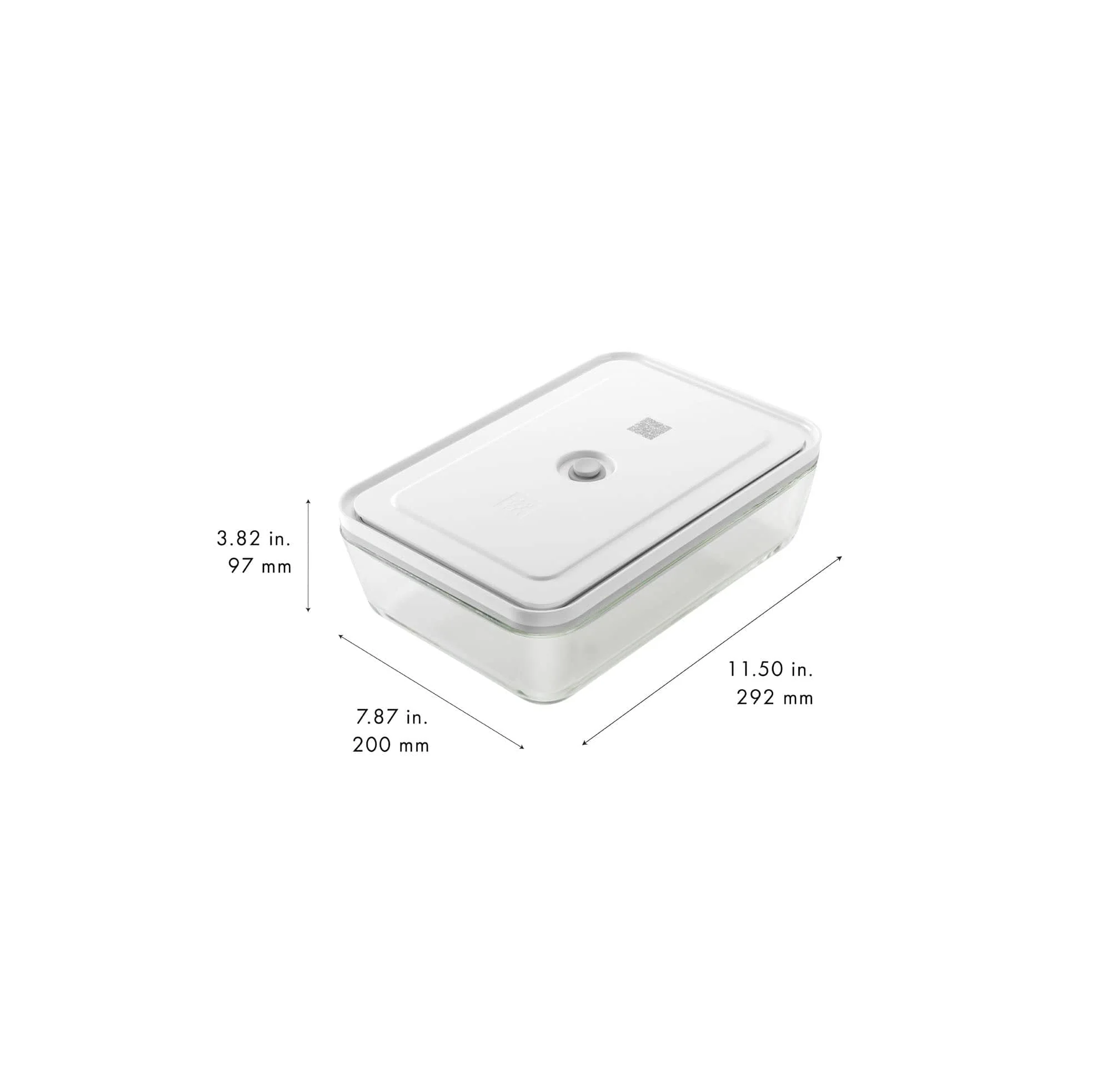 Zwilling Fresh & Save Glass Vacuum Gratin Dish, Airtight Food Storage Container - Image 3
