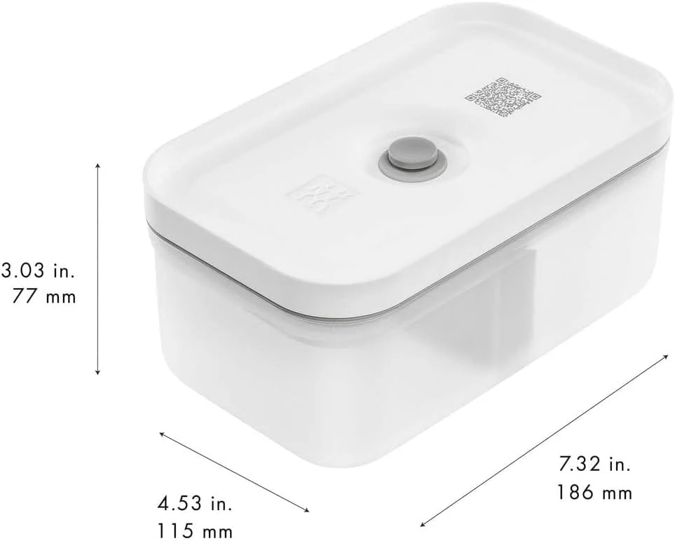 Zwilling Fresh & Save Plastic Lunch Box, Airtight Food Storage Container, Meal Prep Container, BPA-Free, Grey, Semitransparent - Medium - Image 8