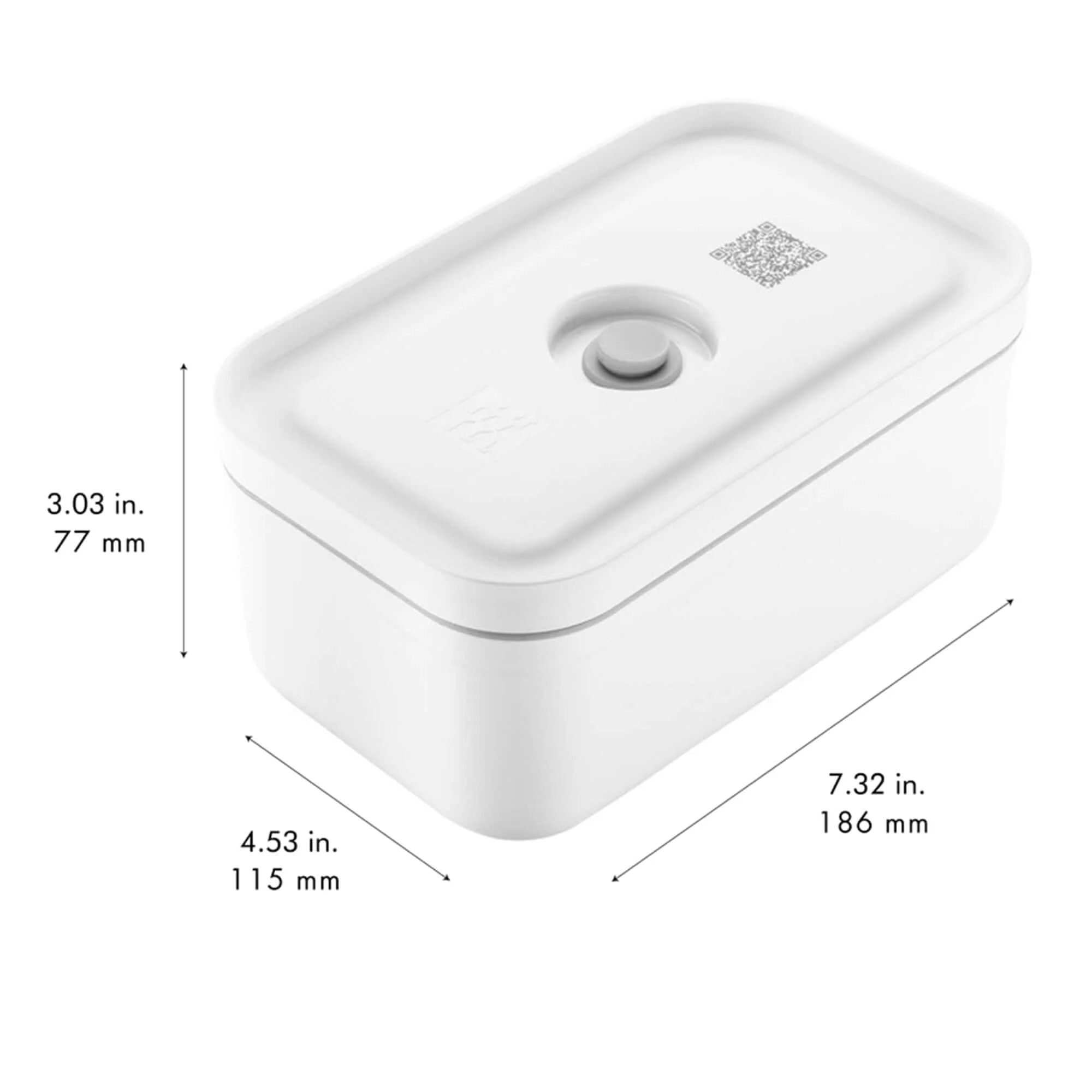 Zwilling Fresh & Save Plastic Lunch Box, Airtight Food Storage Container, Meal Prep Container, BPA-Free, White - Medium - Image 5