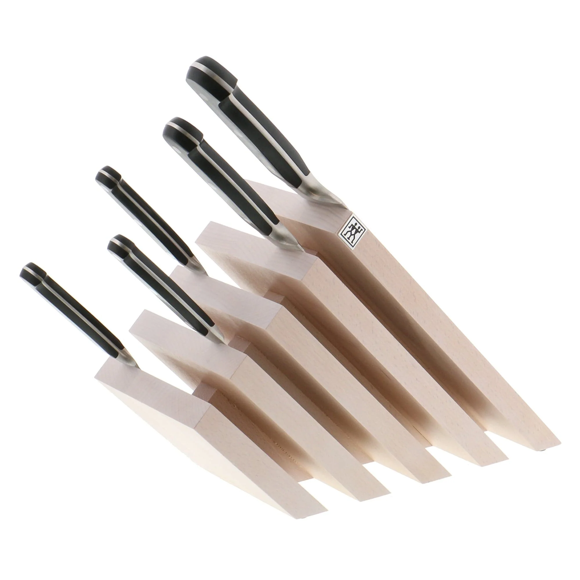 Zwilling Italian Slanted Magnetic Knife Block - White-Colored Beechwood - Image 2