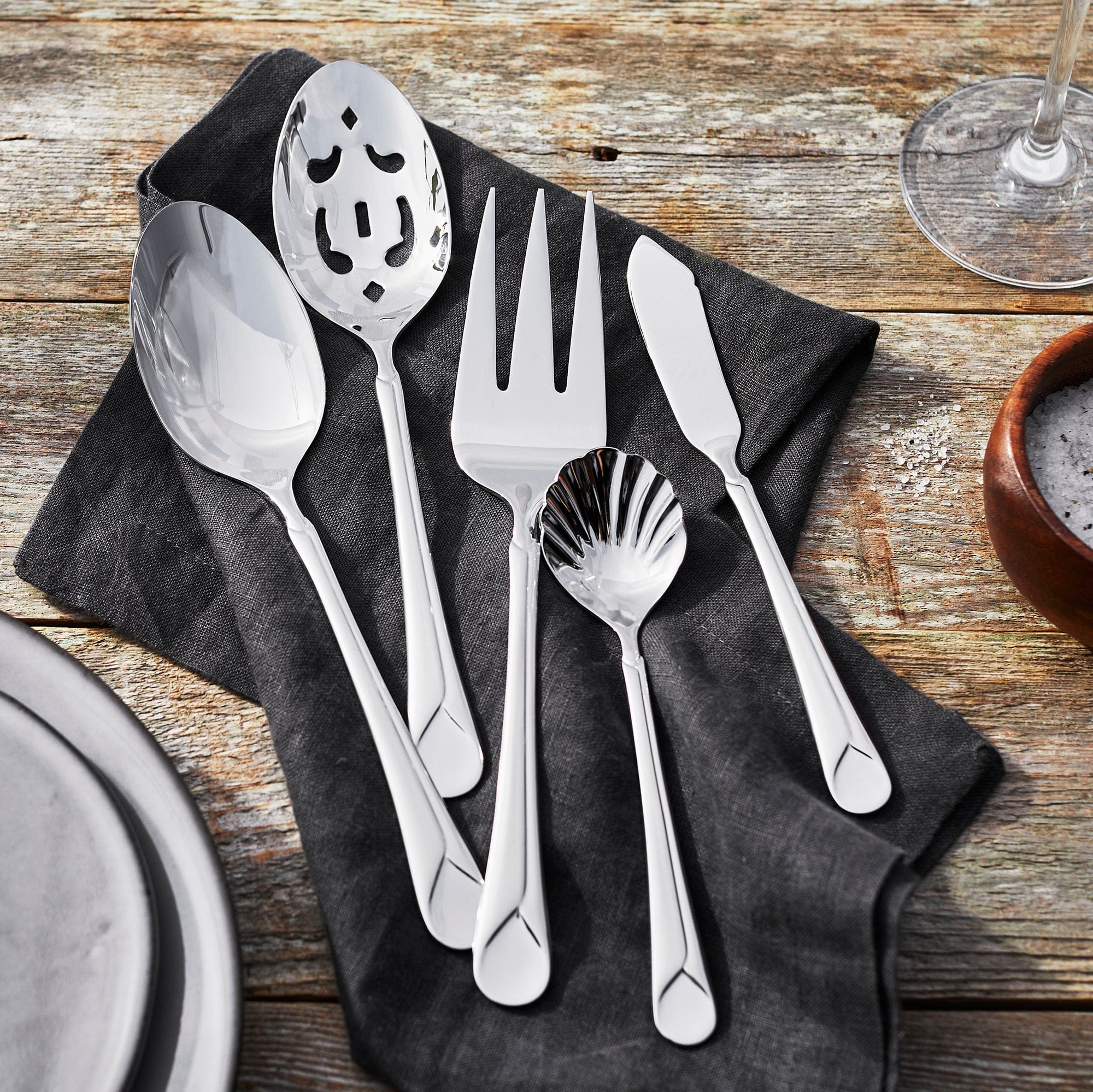Zwilling Provence 45-Piece 18/10 Stainless Steel Flatware Set, Silver - Image 5