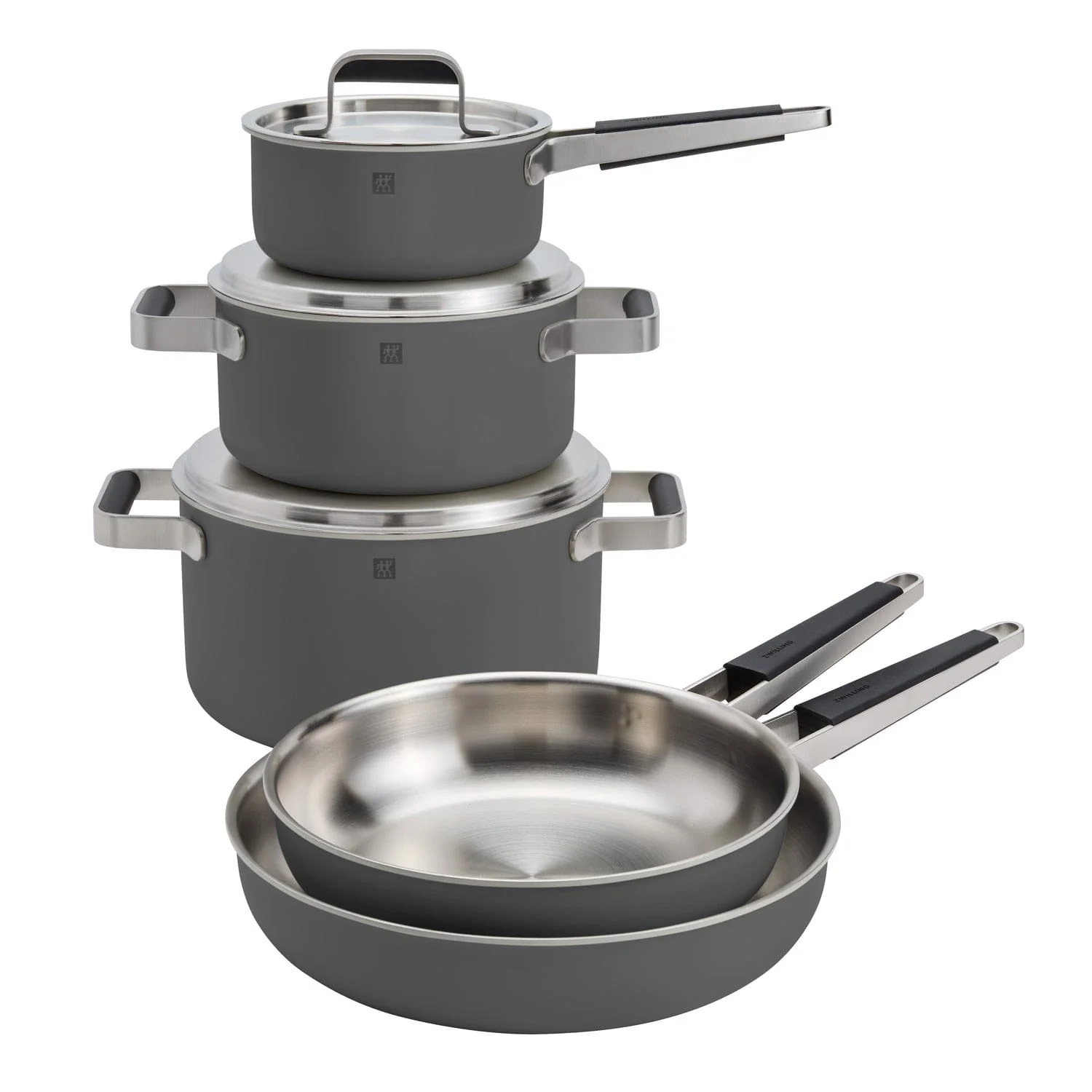 Zwilling Pure 8-pc Stainless Steel Cookware Set, Grey - Image 2