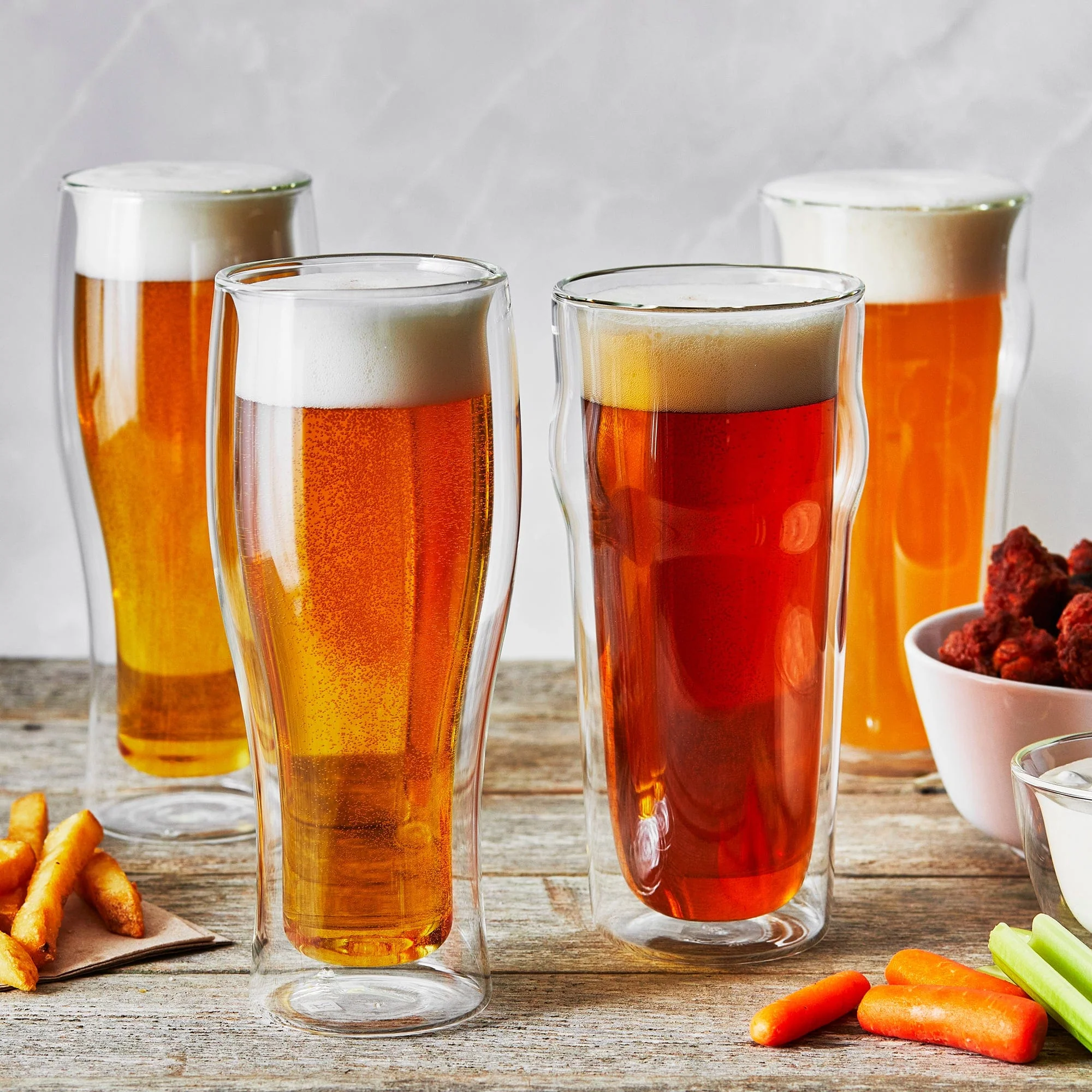 Zwilling Sorrento 4-pc Double-Wall Pint & Pilsner Beer Glass Set - Image 4