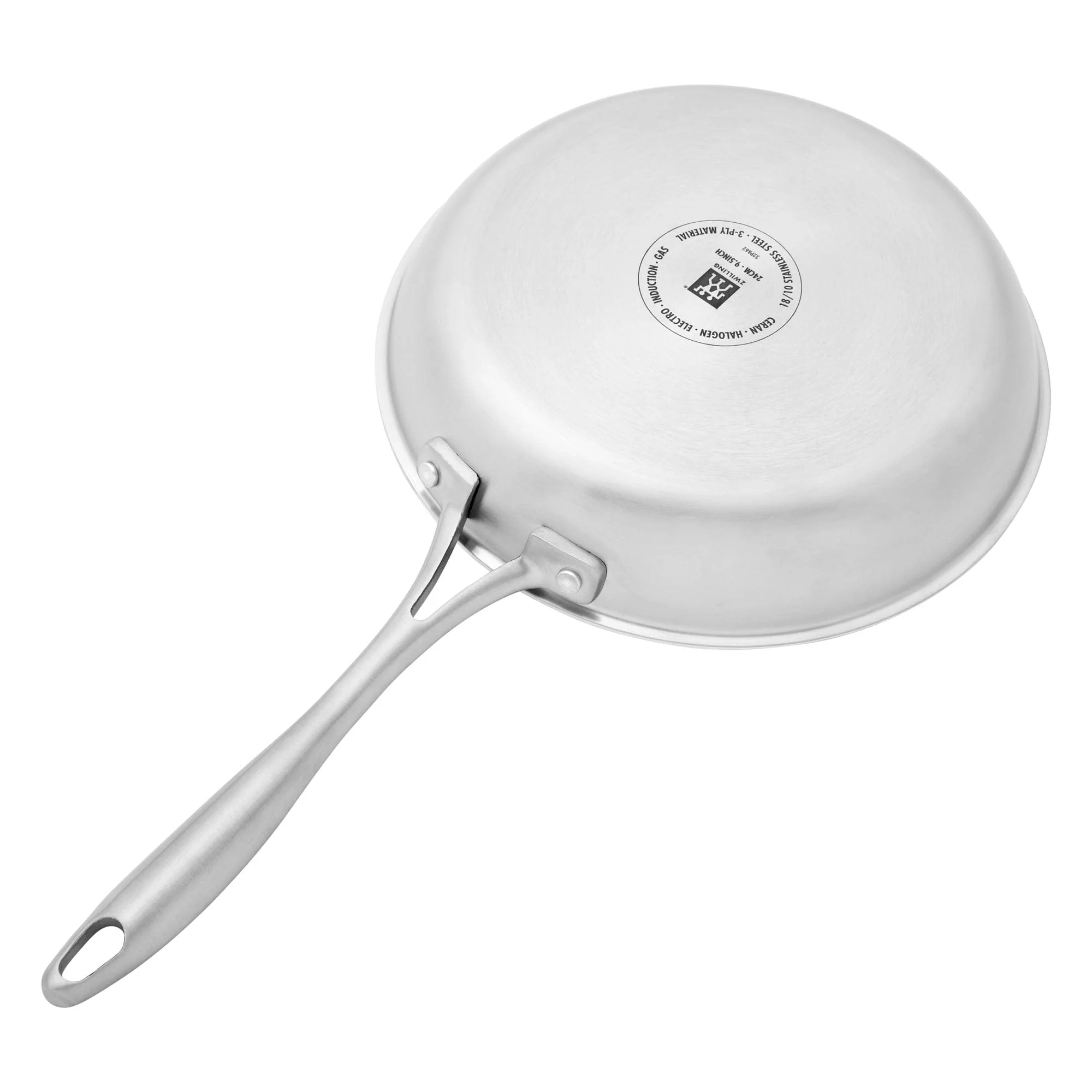 Zwilling Spirit 3-ply 9.5-inch Stainless Steel Fry Pan with Lid - Image 4